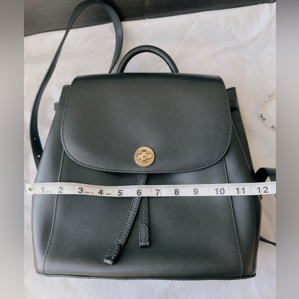 NWT Michael Kors Rivington Medium Leather Backpack in Black - Picture 12 of 16